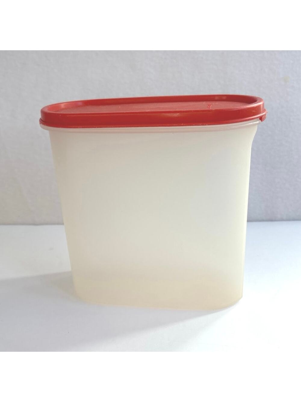 Vintage Tupperware Modular Mates #3 Oval 7.25 Cup Containers Poppy USA
